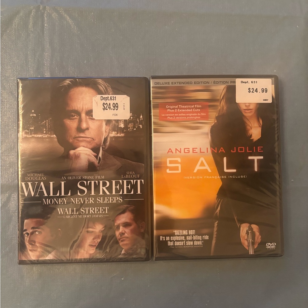 Wall Street & Salt - 2 Sealed DVD’s